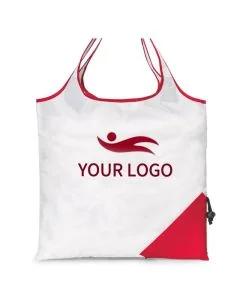 Custom Polyester 15W x 16H Shopping Totes Reusable Merchandise Bag Grocery Bags