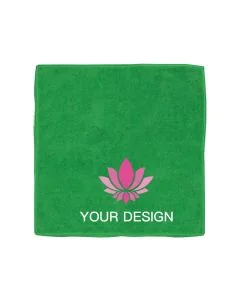 Custom Printed Budget-Friendly Microfiber Rally and Fitness Towel 12" x 12" 