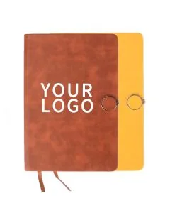 Custom A5 Notebook With PU Leather Cover Magnetic Buckle Closure for School Office