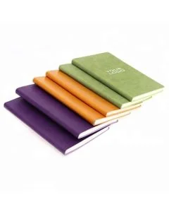 Custom PU Leather Elegant Notebooks Ruled Hardcover A5 Notebook for Student Office