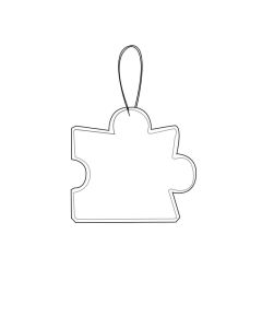Custom Puzzle Shaped Paper Car Air Freshener Fragrance Hanging Paper for Promotion-Orange