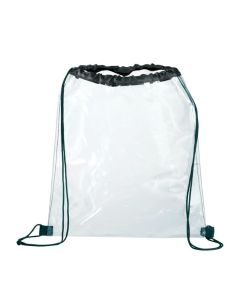 Custom Rally Clear PVC Cinch Bag 15.25"H x 13.25" W