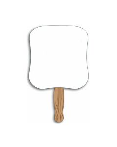 Custom Rectangle Hand Held Paper Fans - 7.75" H x 7.37" W Ideal for Events & Promotions