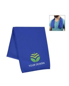 Custom Recycled PET Cooling Sport Towel Perfect for Workouts 32" H x 12" W