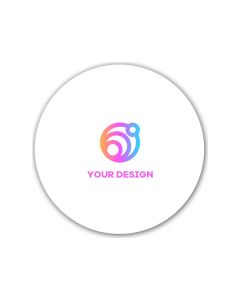 Custom Round Laminated Plastic Lapel Pins 1.25" Diameter