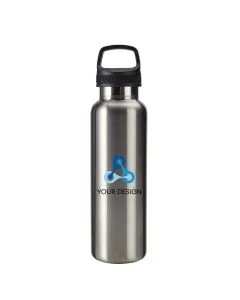 Custom Rugged 20 oz Stainless Steel Bottle with Double-Wall Vacuum Insulation