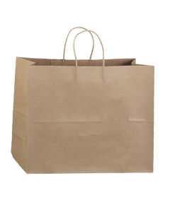 Custom Shopping Gift Bag 16W x 12H Recycled Paper Take-out Tote Retail Bags with Handles