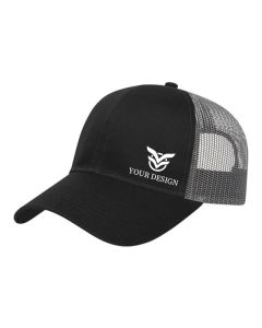 Custom Six-Panel Structured Two-Tone Mesh Back Caps 