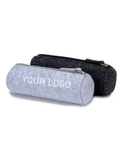 Custom Small Felt Bag Cosmetic Zippered Bags Pen Holder Pencil Case