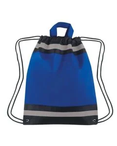 Custom Small Non-Woven Reflective Hit Sports Pack with Reinforced Eyelets 16"H x 13" W