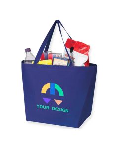Custom Spacious Eco-friendly Non-Woven Tote bags 20" W x 13" H with 20" Handles