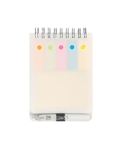 Custom Spiral Jotter with Sticky Notes, Flags & Pen - Complete Organizational Set