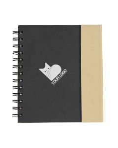 Custom Spiral Notebooks with Memo Stickers Pen Loop Magnetic Closure A5 Note Book
