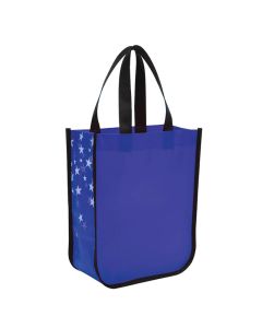 Custom Star Struck Laminated Non-Woven Tote Bag 11.75"H x 9.25" W