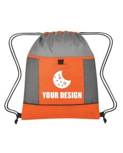 Custom Stylish Durable Drawstring Bag 16.75"H x 14"W Perfect for Daily Essentials