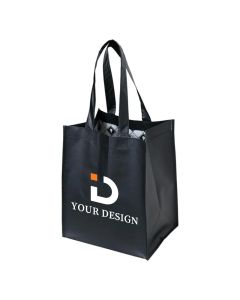 Custom Stylish Mid-Size Fashion Laminated Polypropylene Tote Bag 11.75"H x 9.5" W