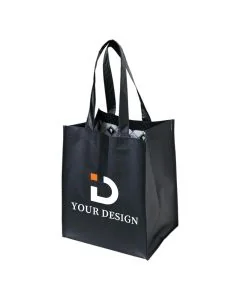 Custom Stylish Mid-Size Fashion Laminated Polypropylene Tote Bag 11.75"H x 9.5" W