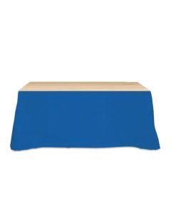 Custom Table Skirt for 6-Foot Table - Durable Polyester/Cotton Blend with Logo Print