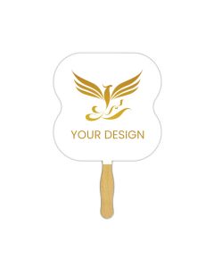 Custom Time-Saving Hour Glass Shaped Fans 7.5"x7.75" - Cool Promotion for Any Event