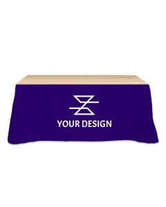Custom Trade Show Essential Table Skirt - Hook and Loop Clips