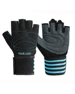 Custom Training Gloves Half Finger Workout Fitness Gym Gloves with Wrist Support