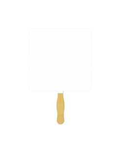 Custom Unique Square Glued Fans 7.5" - Perfect for Trade Shows & Outdoor Events