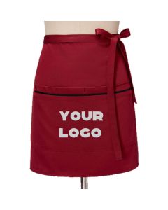 Custom Unisex-adult Mid-length Denim Waist Aprons Kitchen Cooking Half Apron