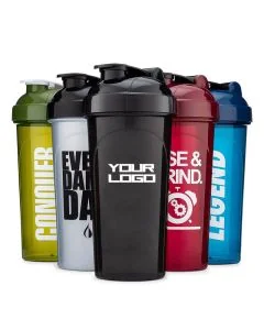 Custom Wholesale BPA Free Tumbler Tritan PP Plastic water bottle fitness gym bottle Protein Shaker Cup