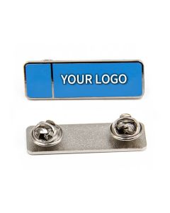Custom Wholesale Hard Metal Badges 3D Letters Words Logo Name Lapel Pins for Office Trade Shows