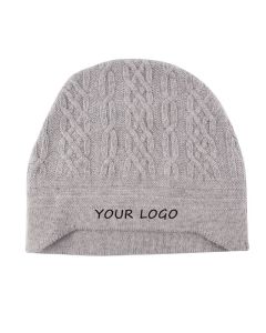 Custom Winter Cashmere Beanies Knitted Hat Unisex Soft Warm Hat