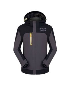Custom Winter Outdoor Jacket Skating Skiing Wear Unisex Windproof Hooded Snow Coat