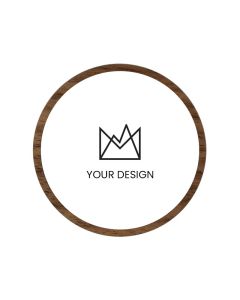 Custom Wood Lapel Pins with Full-Color Texture Tone Printing