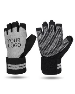Custom Workout Gloves Gym Training Fitness Gloves with Full Palm Protection Wrist Support