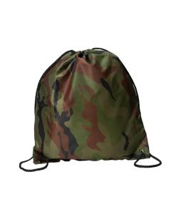 Customizable Classic Water-Resistant Polyester Drawstring Backpack 16.5"H x 14" W