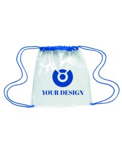 Customizable Clear Game Drawstring Backpack 12x12"