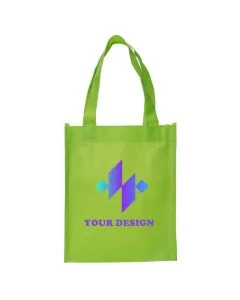 Customizable Durable Non-Woven Polypropylene Tote Bags 3.5" x 8.15" x 10" with 16" Straps