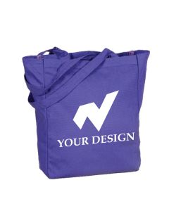Customizable Eco-Friendly Cotton Canvas Color Tote Bag 14" H x 10.5" W"