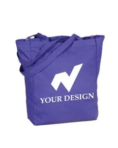 Customizable Eco-Friendly Cotton Canvas Color Tote Bag 14" H x 10.5" W"