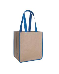 Customizable Eco-Friendly Natural Kraft Sack Tote Bag 14" H x 12.5" W