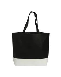 Customizable Fashionable Laminated Non-Woven PolypropyleneTote Bag 15" H x 17.75" W x 4" D