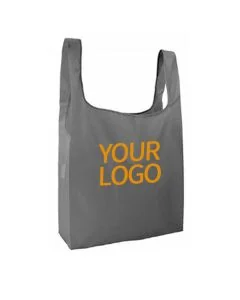 Custom Folding Grocery 15.16" x 16.14" Tote Bag Reusable 190T Polyester Foldable Bag for Supermarket Shopping Travel