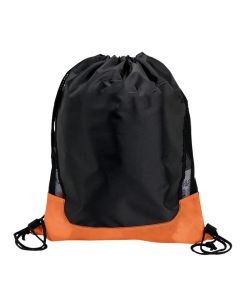 Customizable Lightweight 210D Polyester Sport Drawstring Bagpack 17.75"H x 14"W