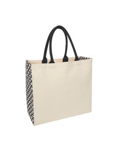 Customizable Logo Cotton Canvas Tote Bag 14" H x 15" W