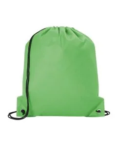 Customizable Poly Pro Drawstring Tote Bag with Reinforced Corners 16.5"H x 14" W