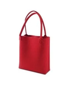 Custom Reusable Felt Tote Bag 16.54"W x 14.57"H Simple Shopping Bags Handbag