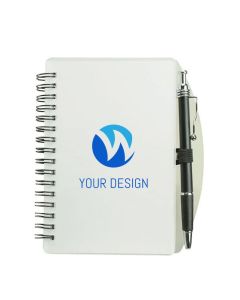 Customizable Sturdy Cover 4"x6" Journal with Pen Loop