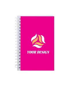 Customizable Stylish 5x7 inch Spiral Notebook with 80 Lined Sheets