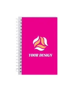 Customizable Stylish 5x7 inch Spiral Notebook with 80 Lined Sheets