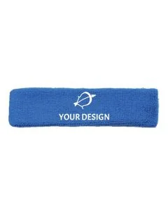 Customizable Terry Cloth Headband - Durable Sweatband for Fitness and Sports