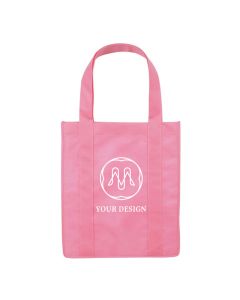 Customizable Water-Resistant Non-Woven Shopper Tote Bag 15" H x 13" W x 10" D
